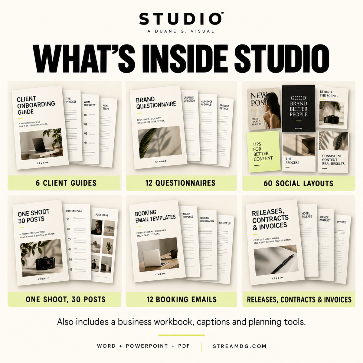 Plan the shoot. Build the business.